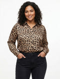 BLUSA SATINADA ANIMAL PRINT