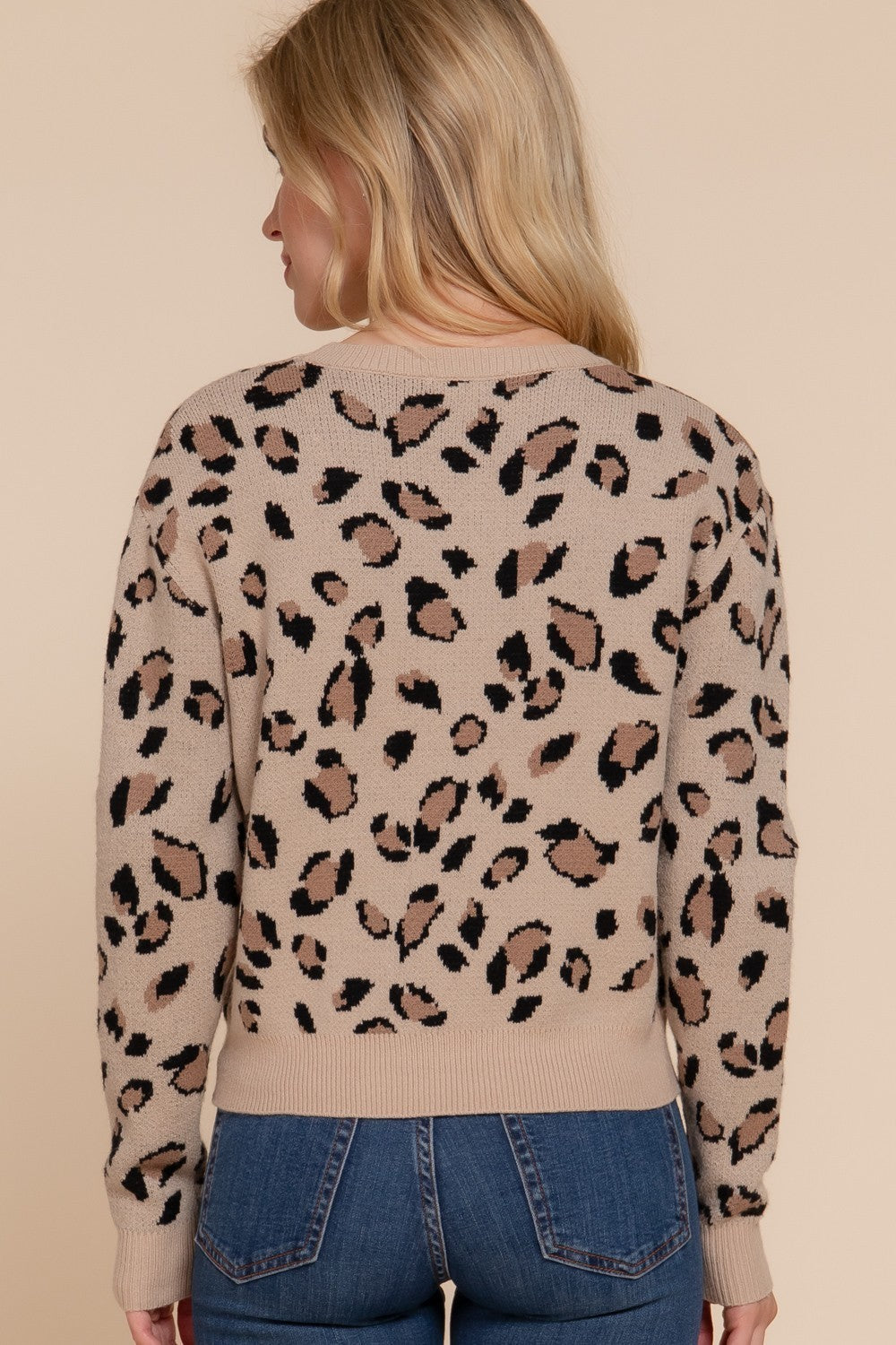 SWEATER TEJIDO EN ANIMAL PRINT