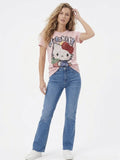 CAMISETA ROSA MANGA HELLO KITTY