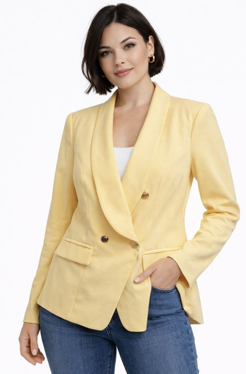 BLAZER CRUZADO CUELLO SHAWL